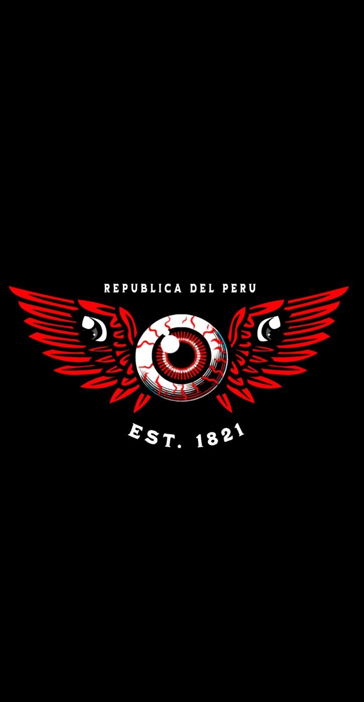 Republica del Peru flying eyeball design, Est. 1821