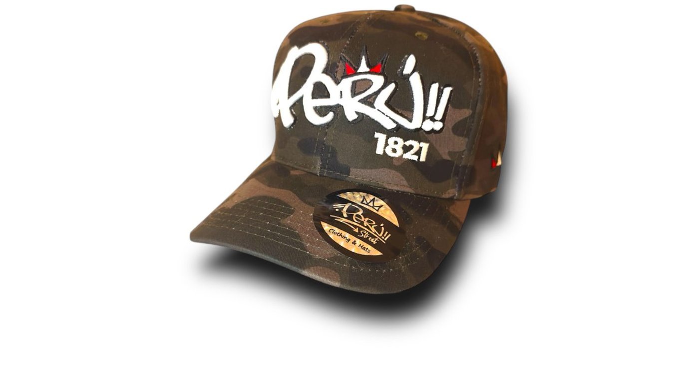 Camouflage baseball cap embroidered Perú 1821, La Camo
